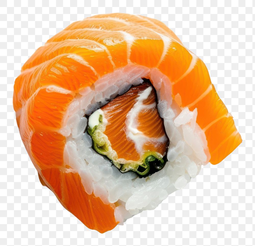 PNG Photo of a sushi seafood rice dish.