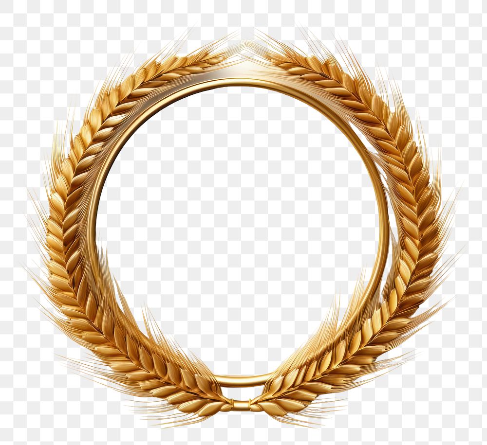 PNG Golden wheat circle accessories accessory hordeum.
