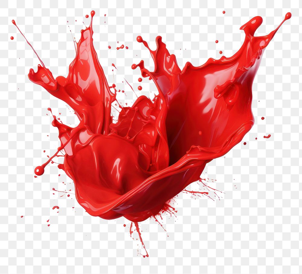 PNG Red Paint Splatter paint red white background