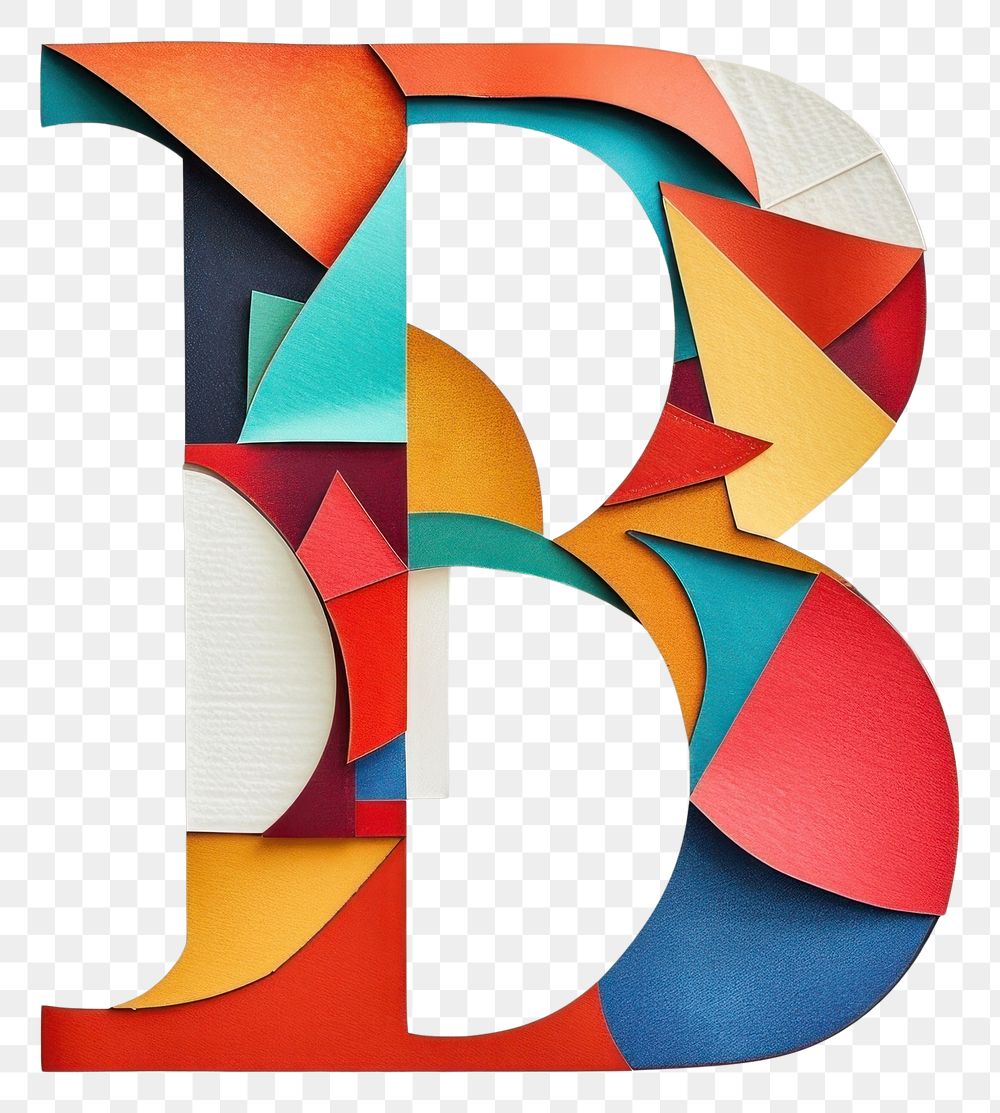 PNG  Alphabet B art shape text.
