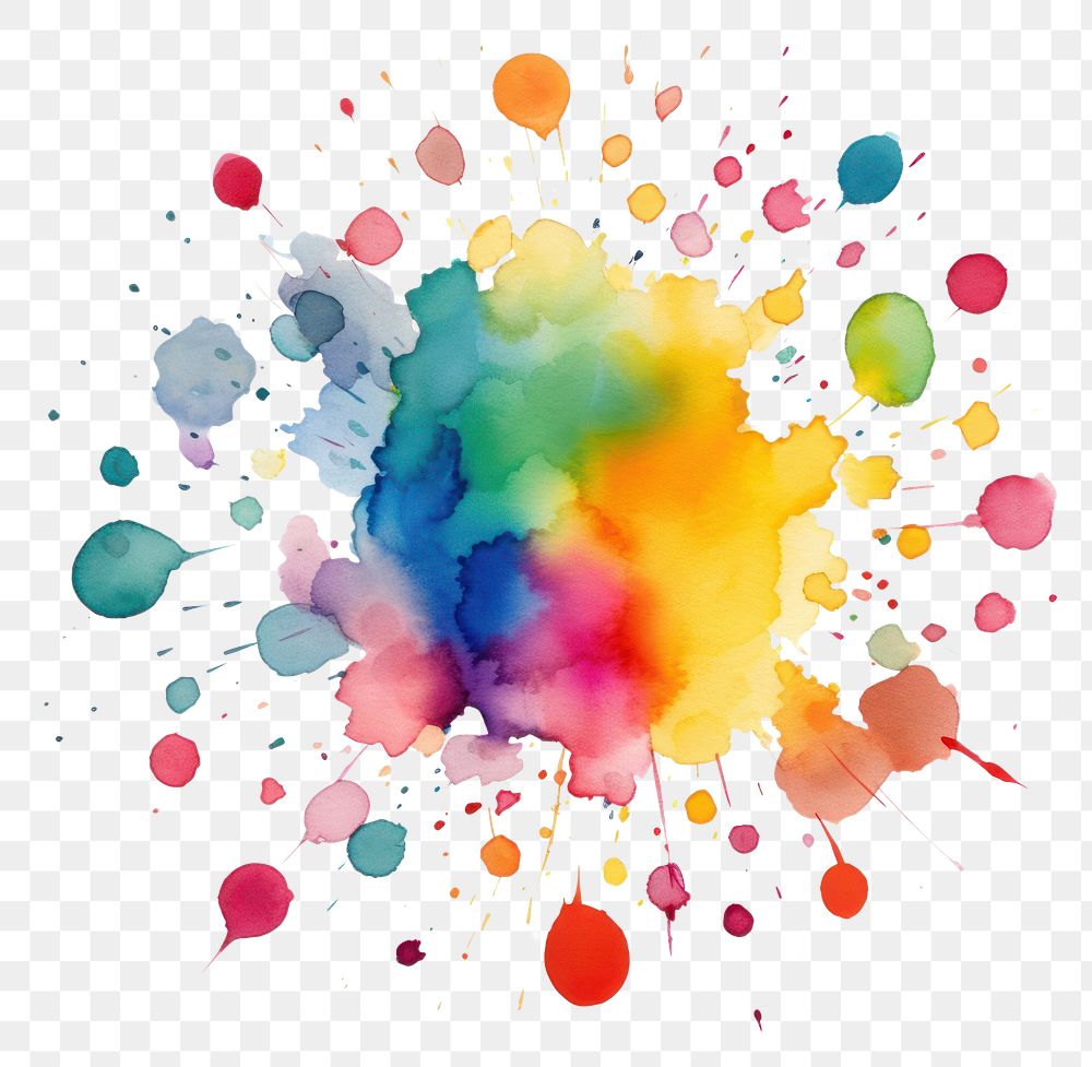 PNG Colorful small spots backgrounds white background celebration