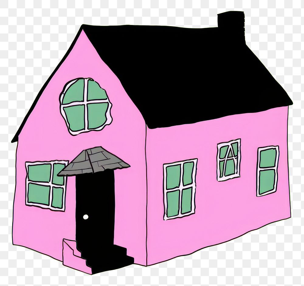 PNG  Minimal house architecture building cartoon