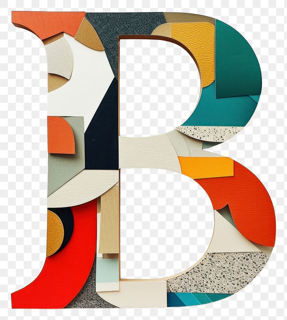 PNG  Alphabet B number shape text.