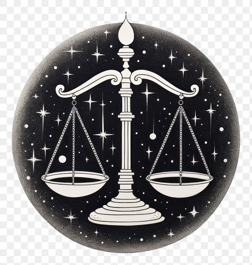 PNG Illustration of libra scale chandelier astronomy.