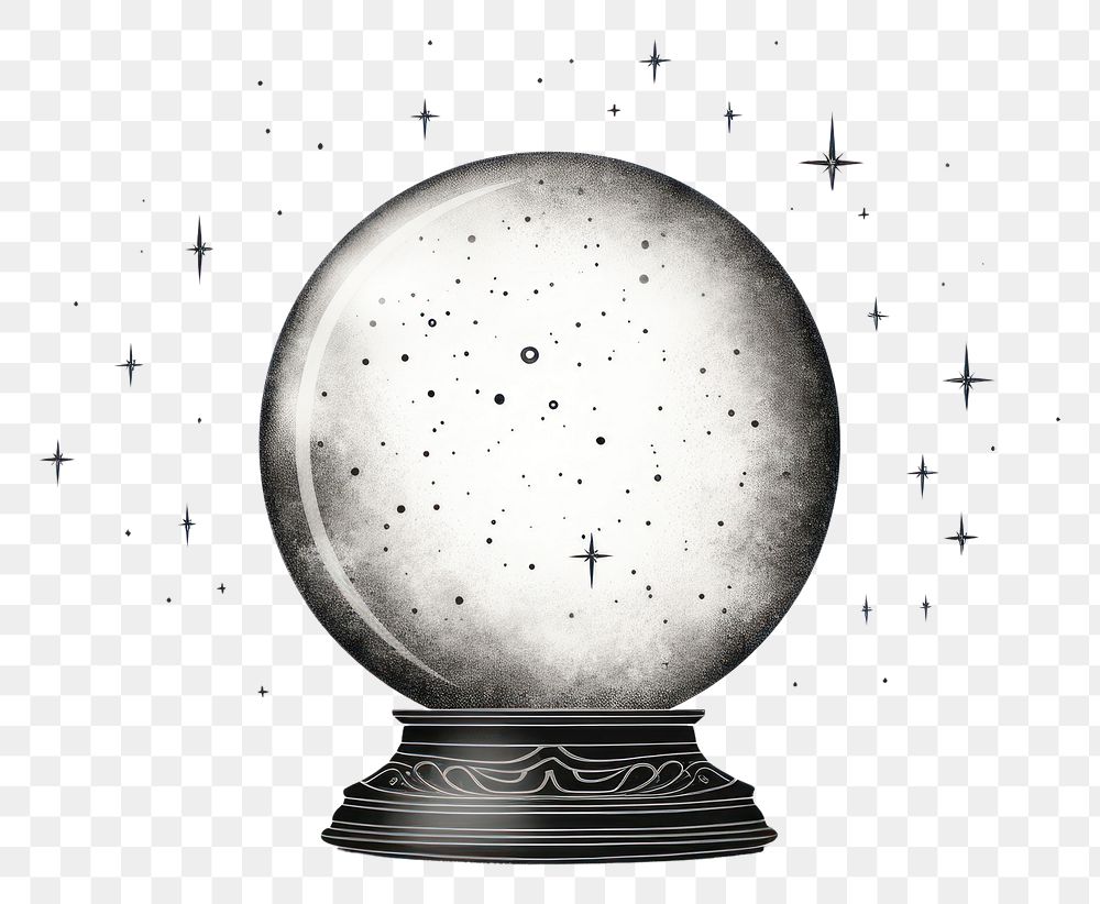 PNG Illustration of crystal ball astronomy sphere night
