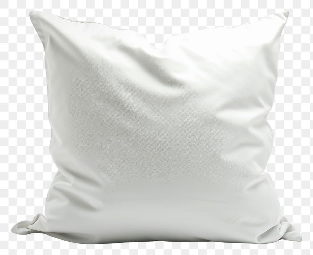 PNG White pillow cushion white background simplicity.