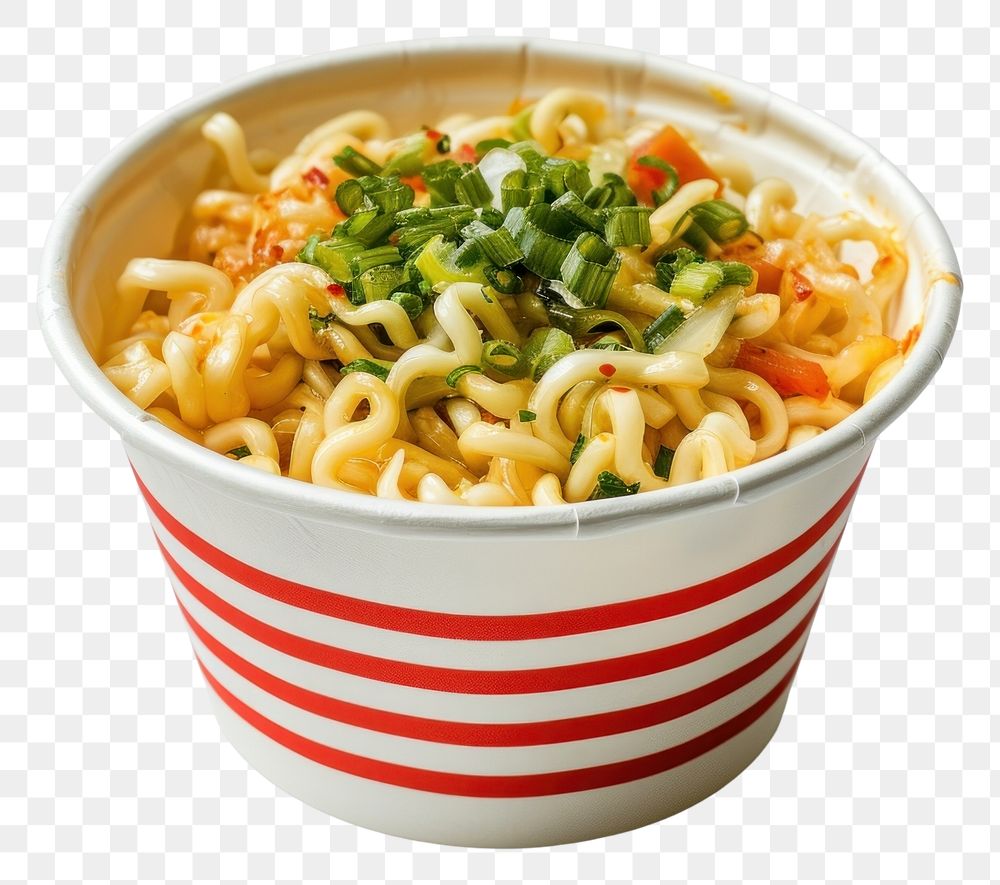 PNG Instant noodles cup food meal soup.