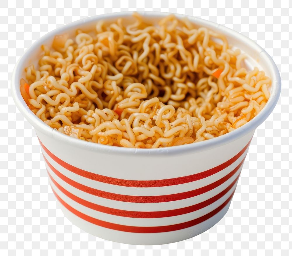 PNG Instant noodles food dish bowl.