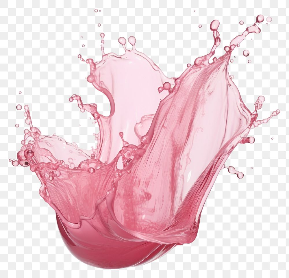 PNG Pink Water Splash refreshment splattered simplicity