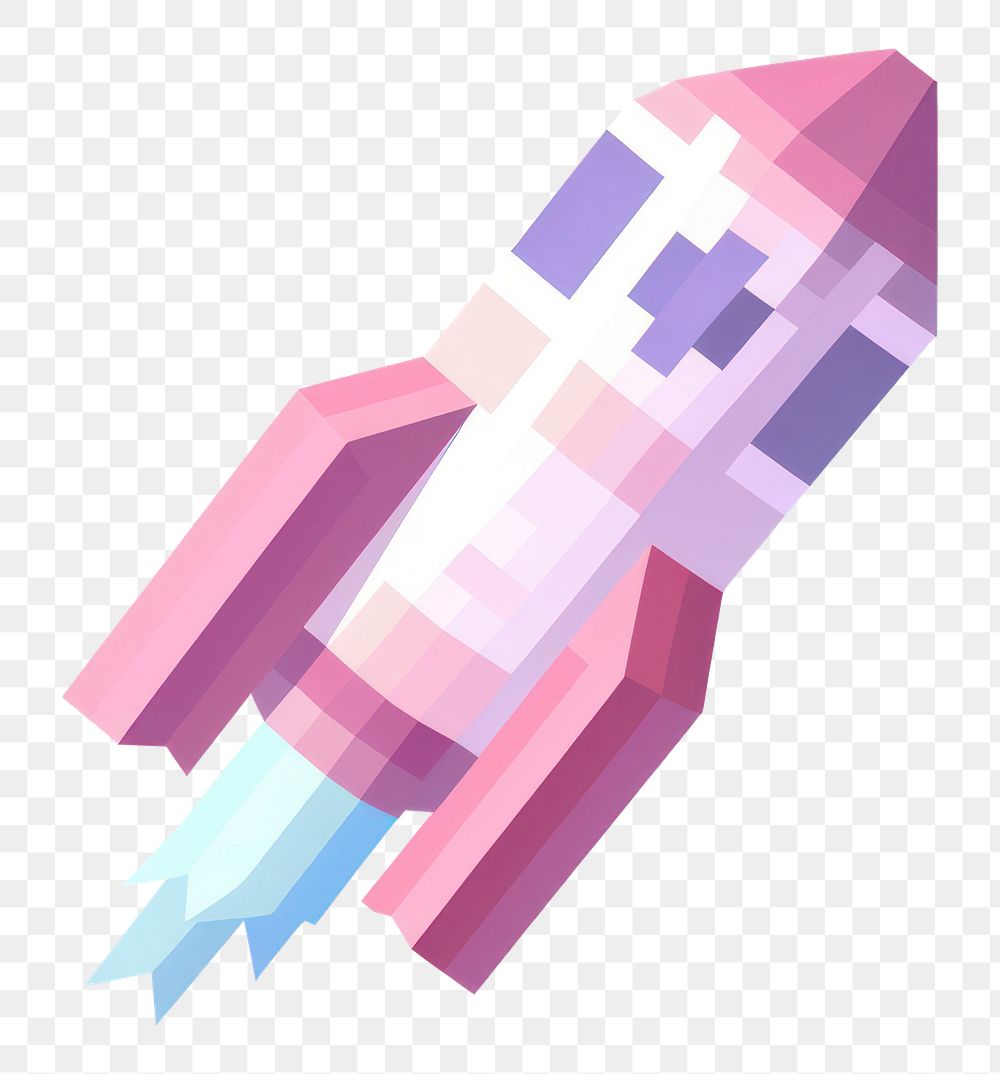 PNG Rocket pixel graphics rocket purple.