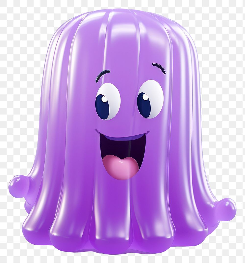 PNG  Light violet jelly master character cartoon purple anthropomorphic.