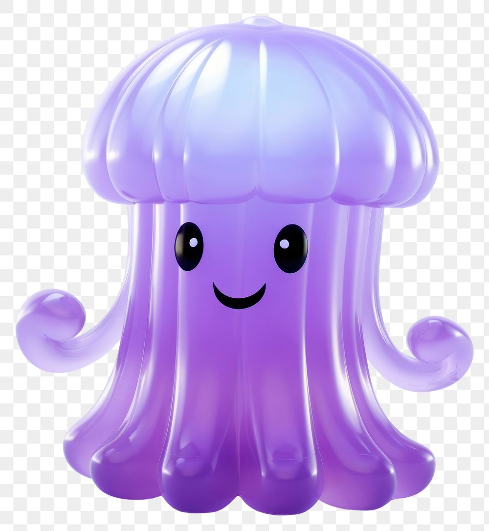 PNG  Light violet jelly master character jellyfish cartoon purple.