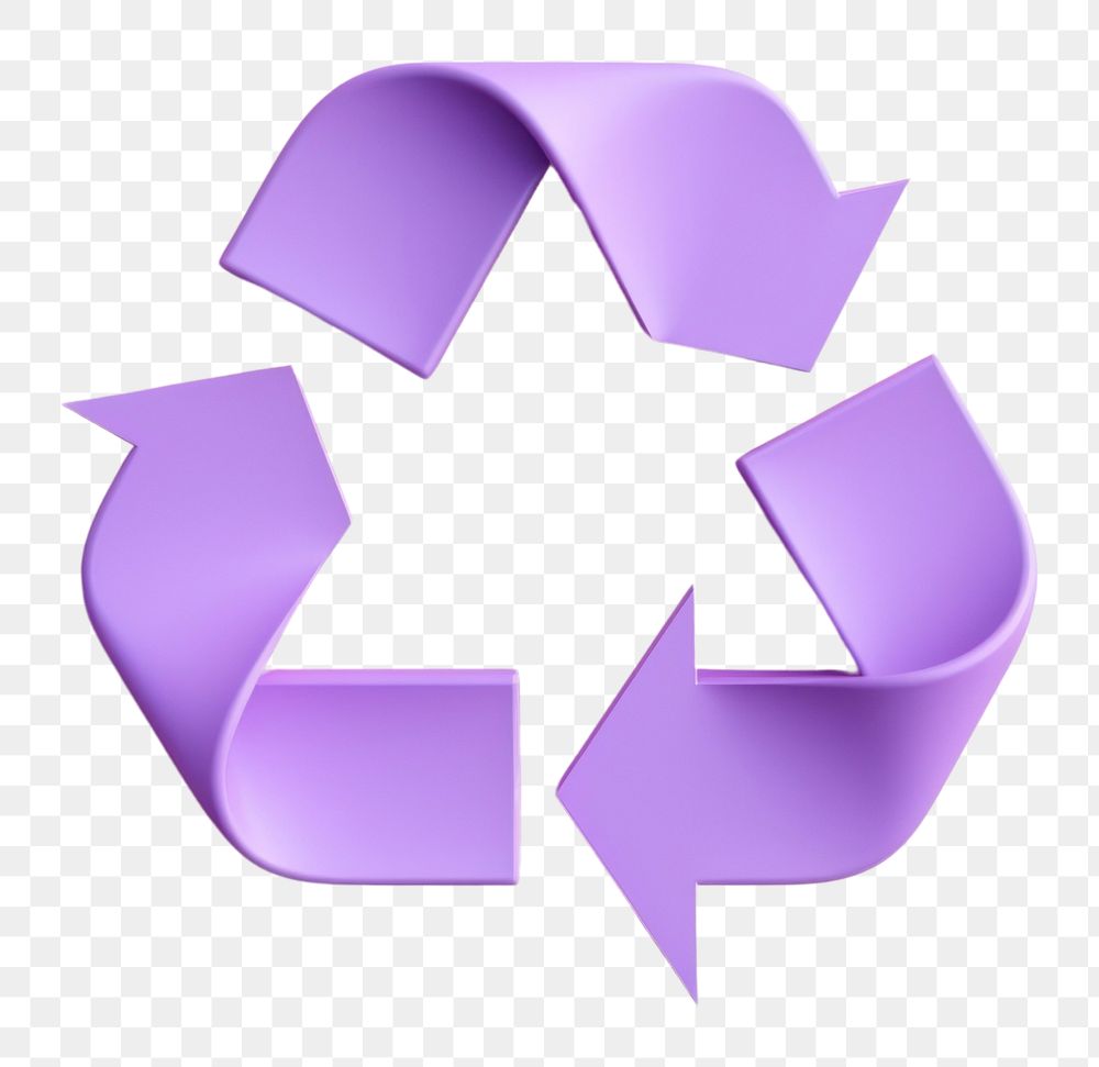 PNG Recycle icon container letterbox lavender.