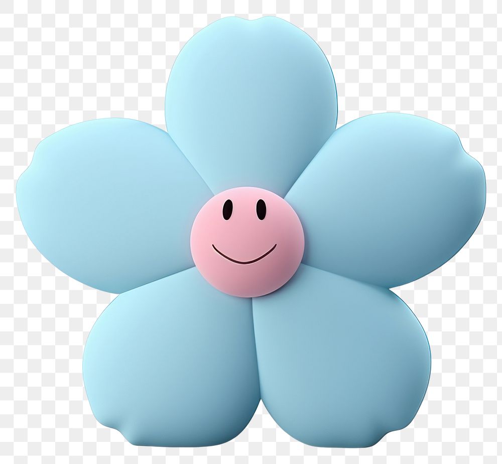PNG  Flower cartoon toy white background.