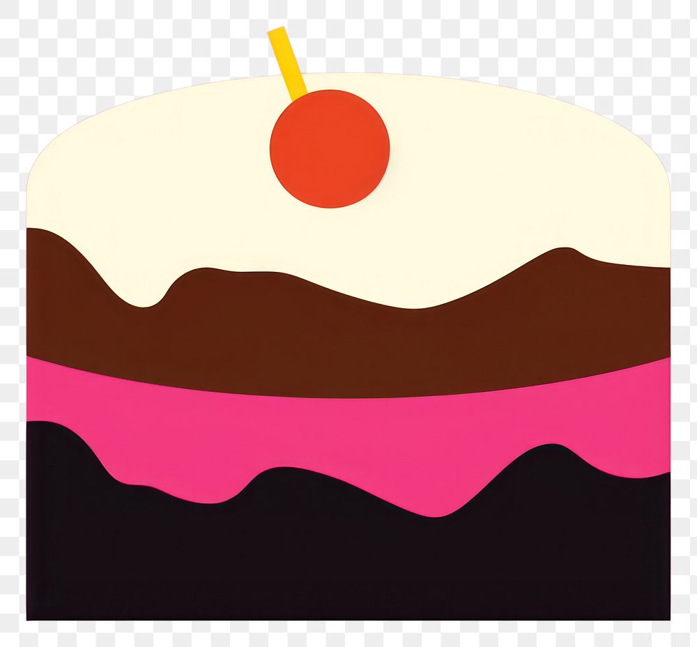 PNG Cake border dessert food anniversary.