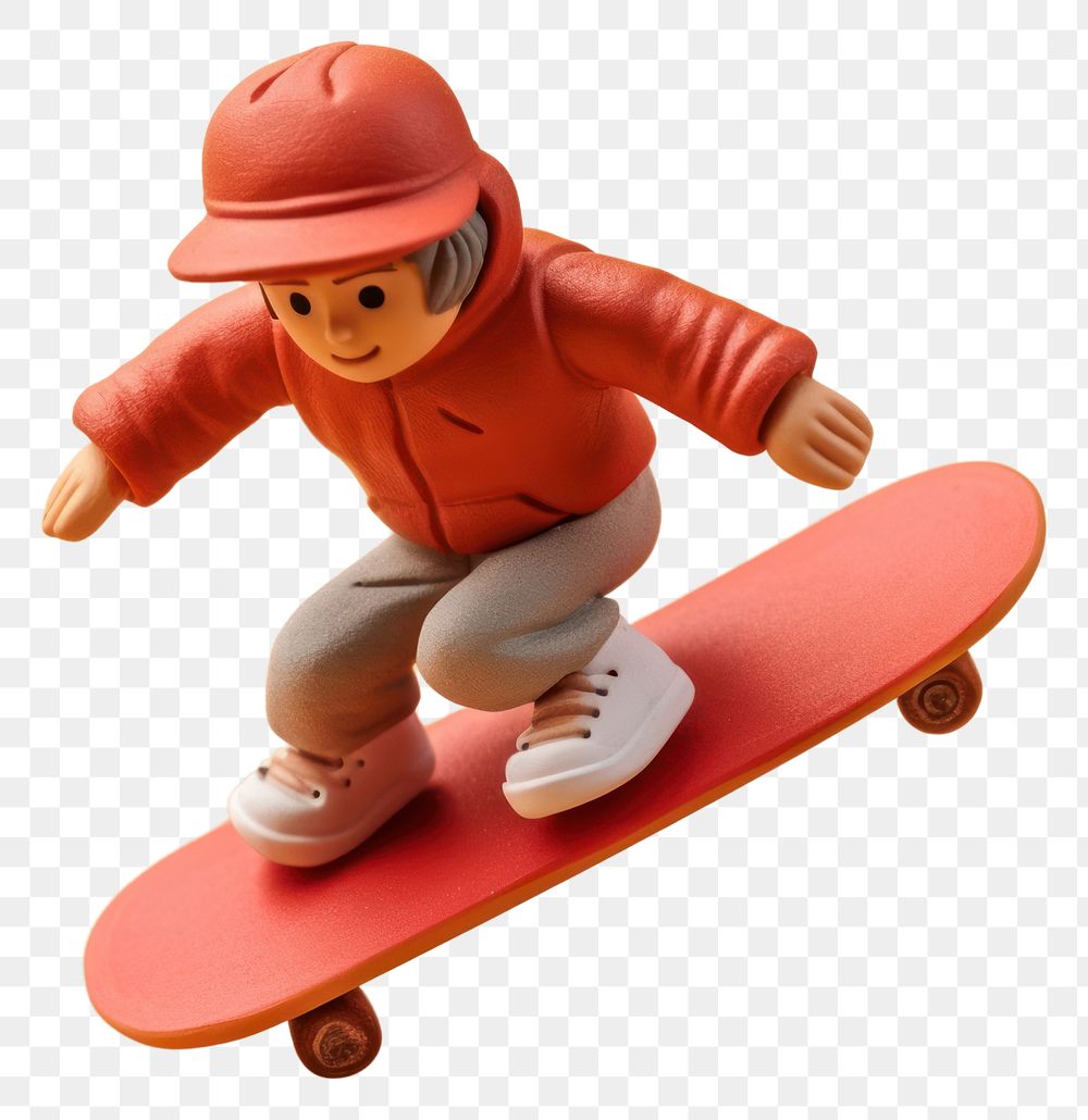 PNG  Skateboarder representation skateboarding exhilaration.