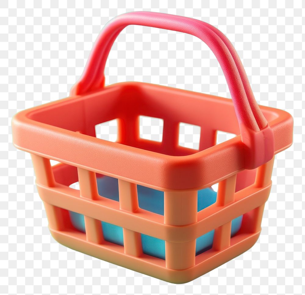 PNG  Shopping basket plastic container furniture.