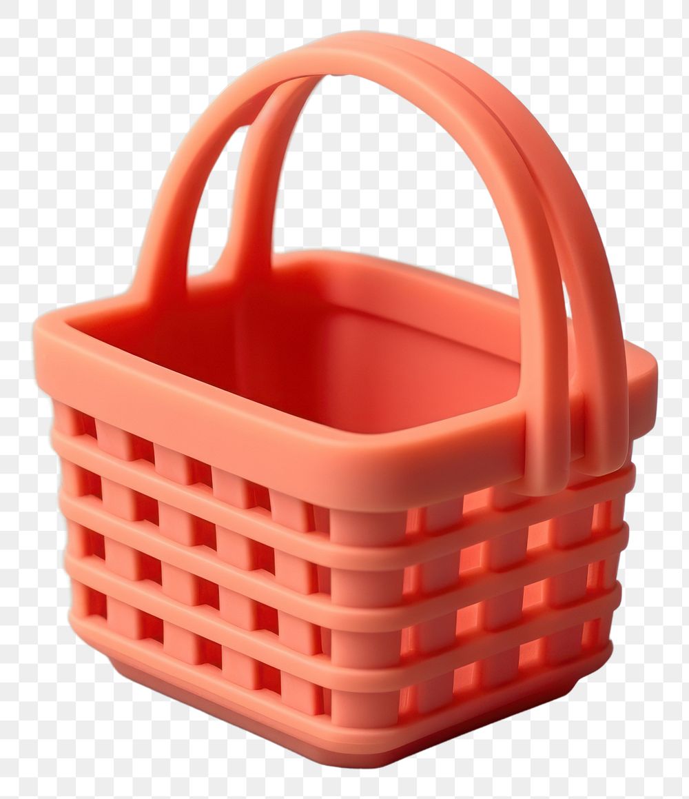 PNG  Shopping basket plastic container hamper.