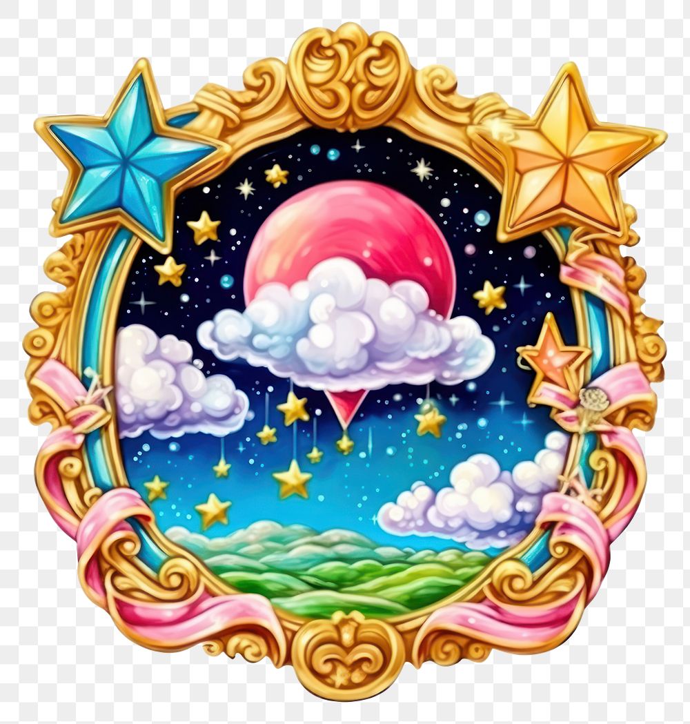PNG  Night sky printable sticker tranquility creativity astronomy.