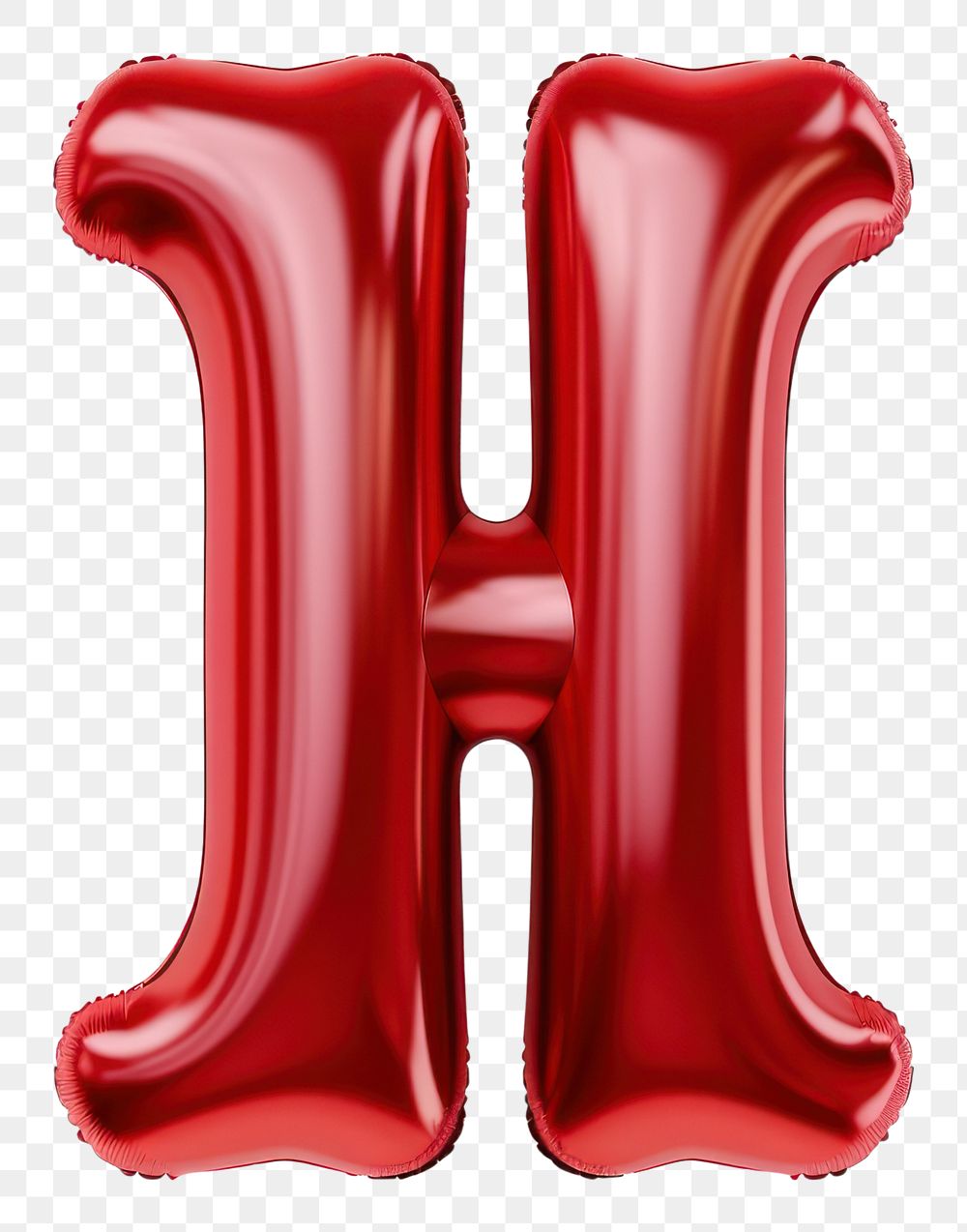 PNG 3D Balloon H letter text white background confectionery.