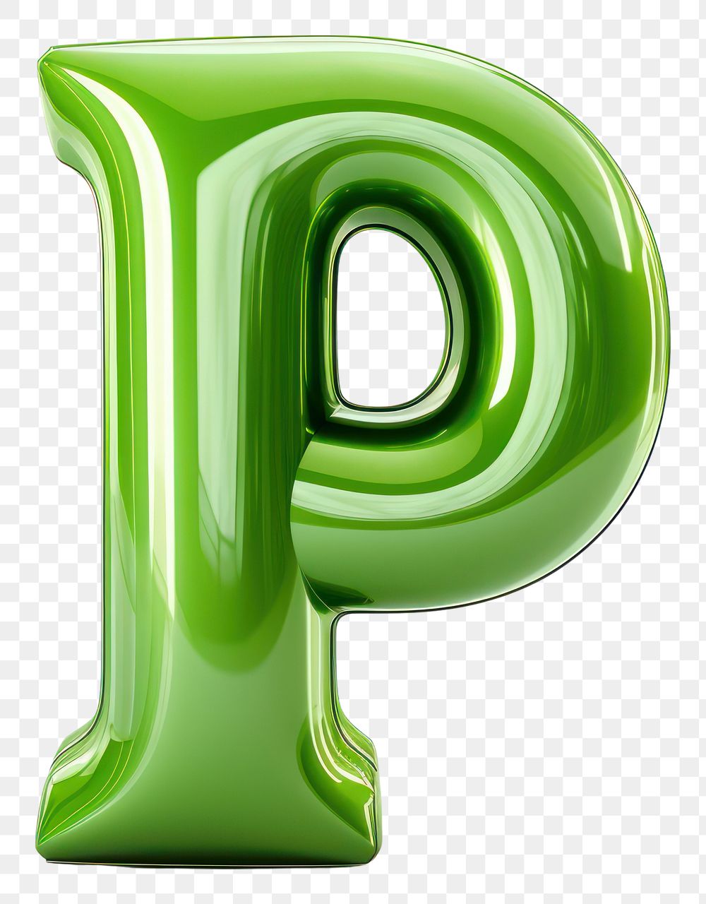 PNG Alphabet number green text