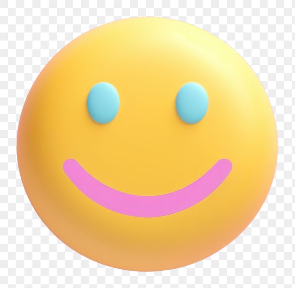 PNG  Smile emoji icon face anthropomorphic confectionery celebration.