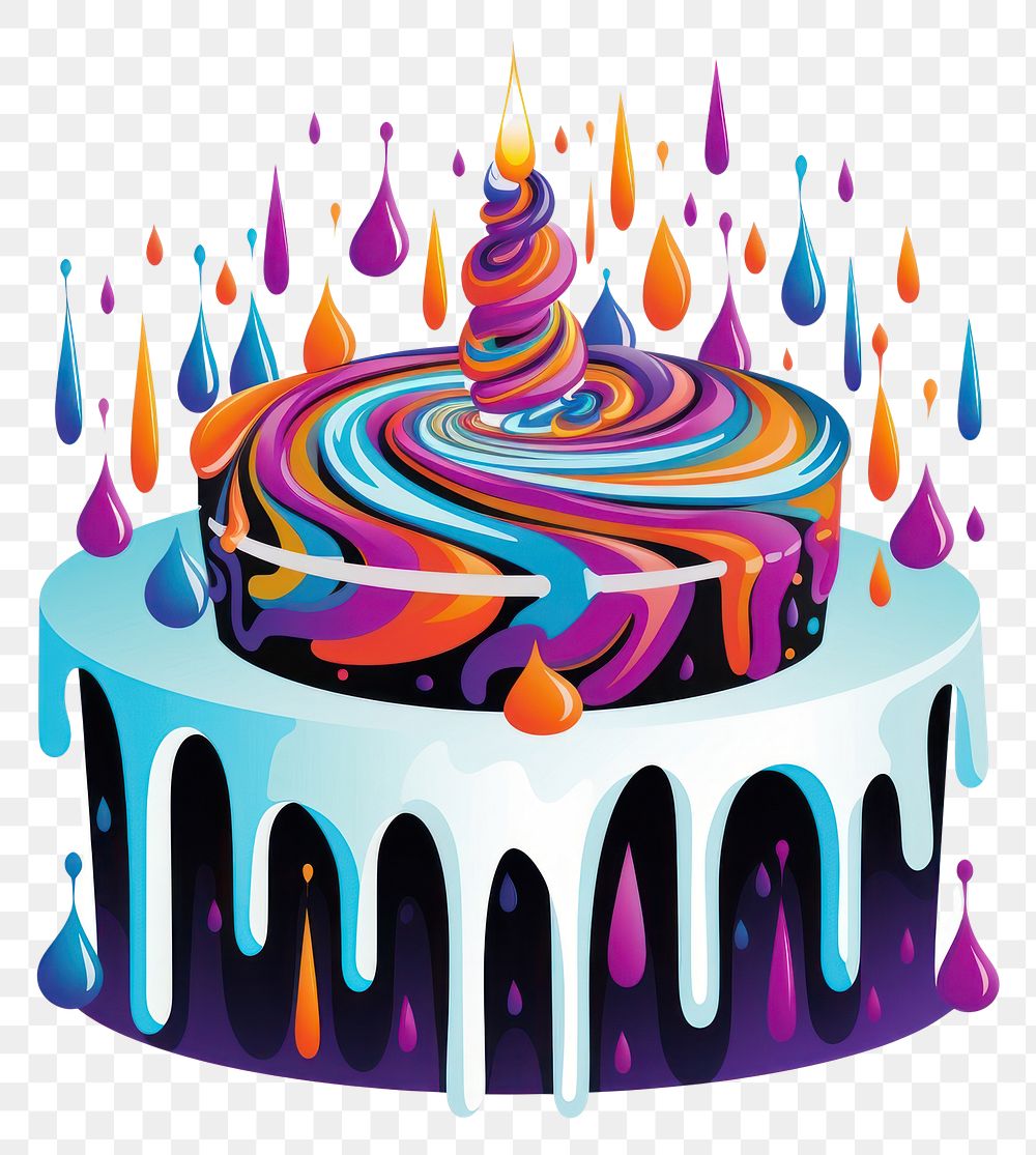 PNG  Cake dessert food anniversary.