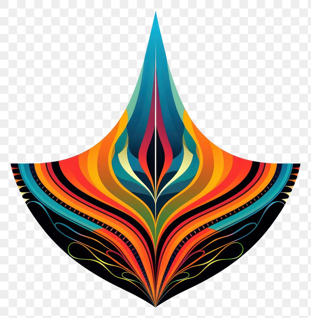 PNG  Boat abstract logo art.