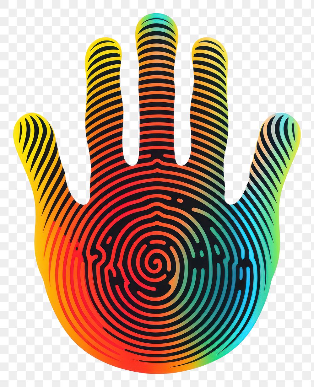 PNG  Hand logo technology creativity.