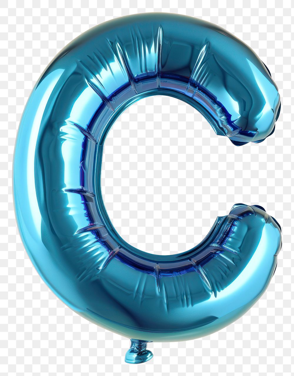 PNG Blue letter C balloon white background inflatable.