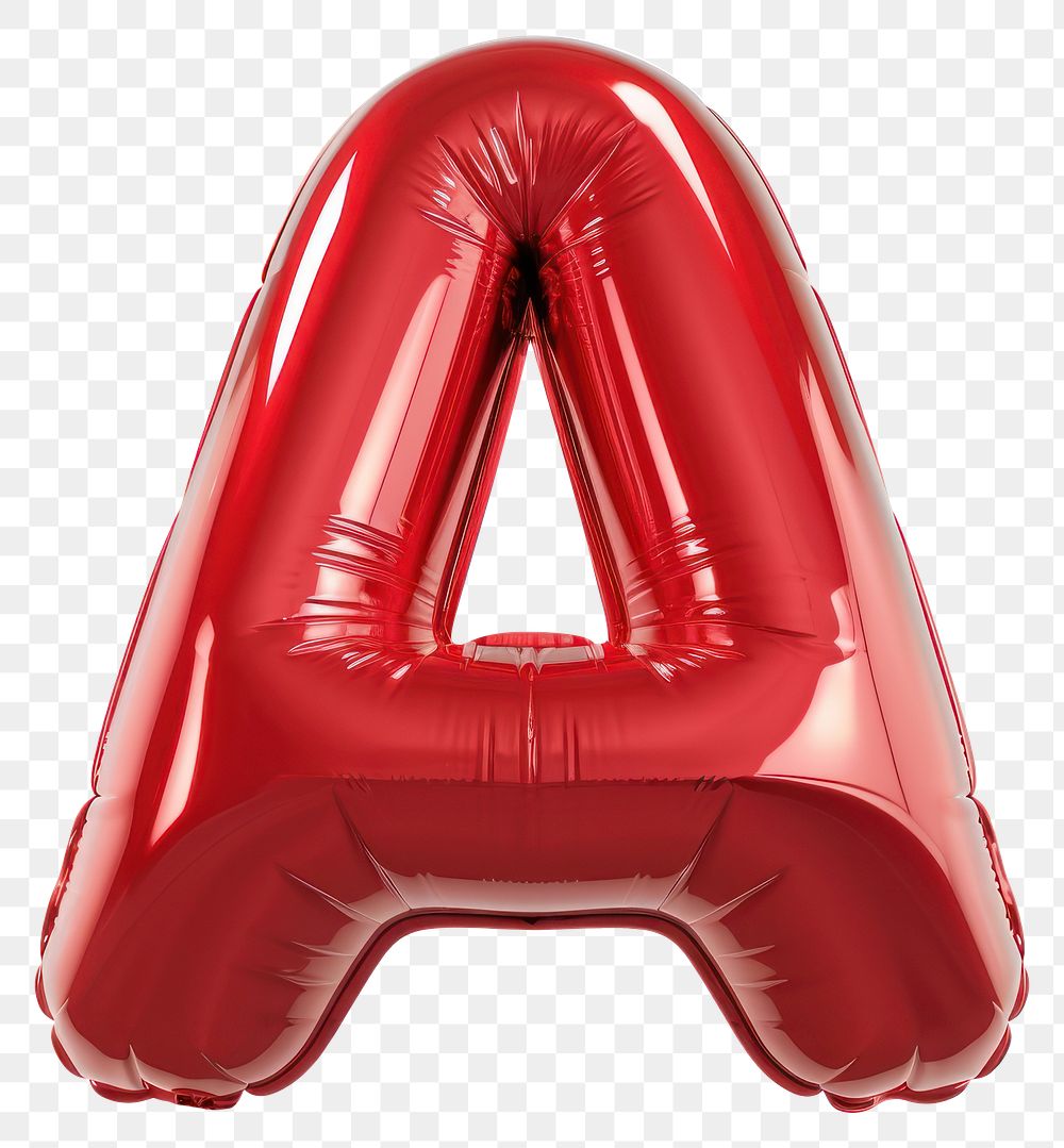 PNG Red letter A inflatable white background lifebuoy