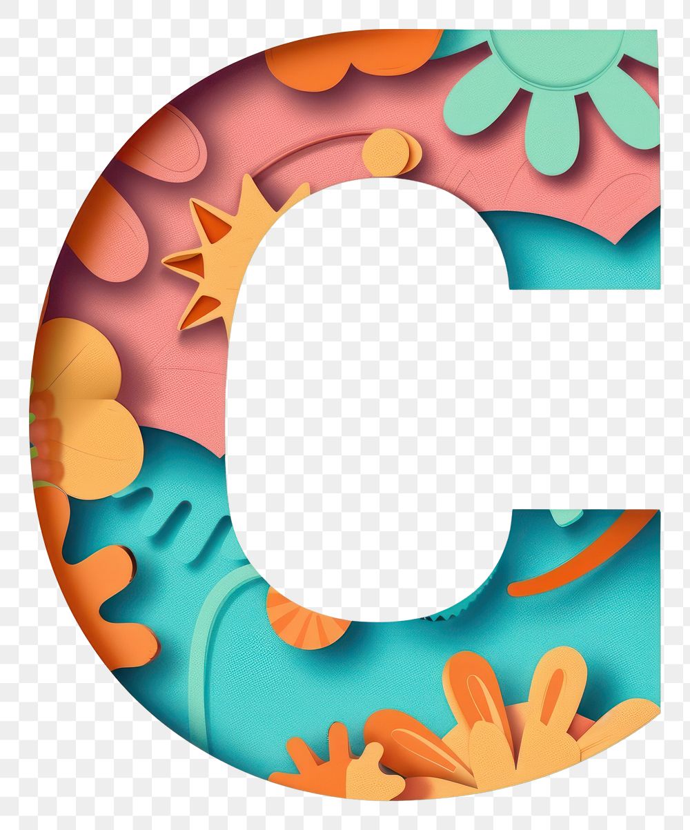PNG Letter C alphabet number shape.