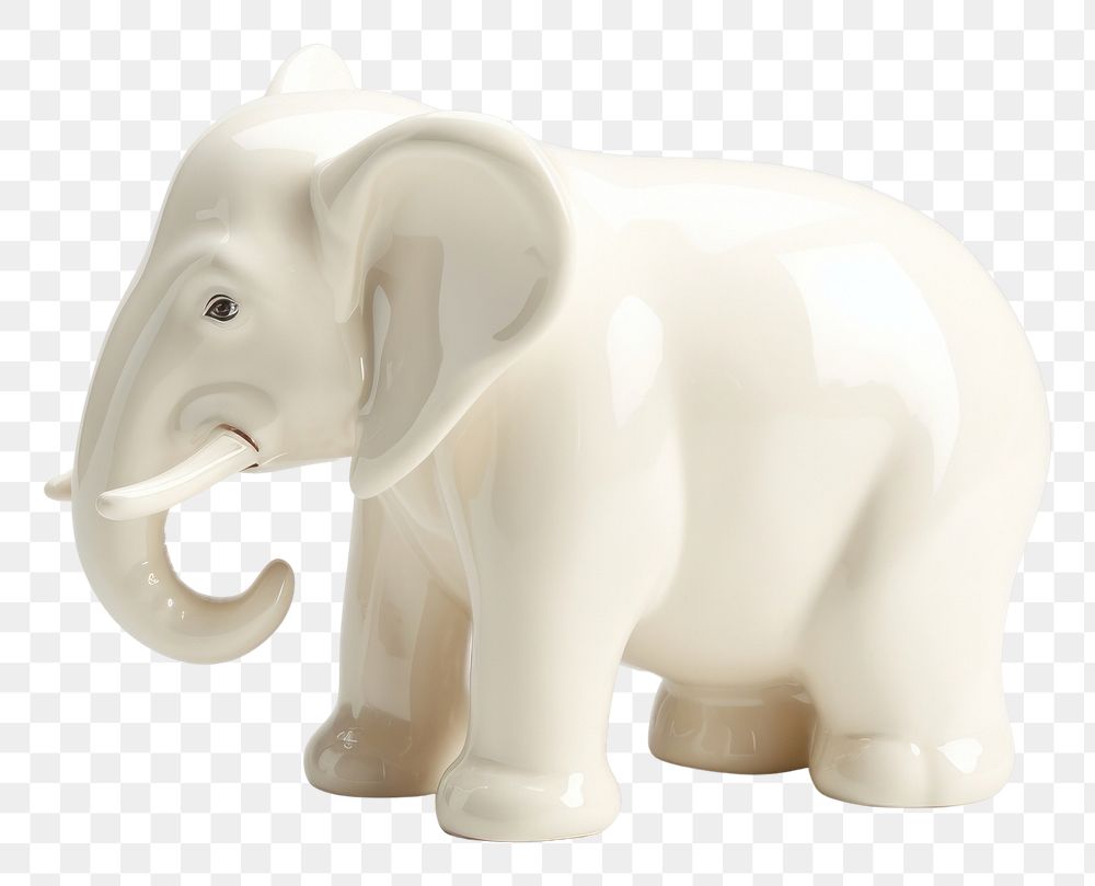 PNG Elephant wildlife figurine animal.