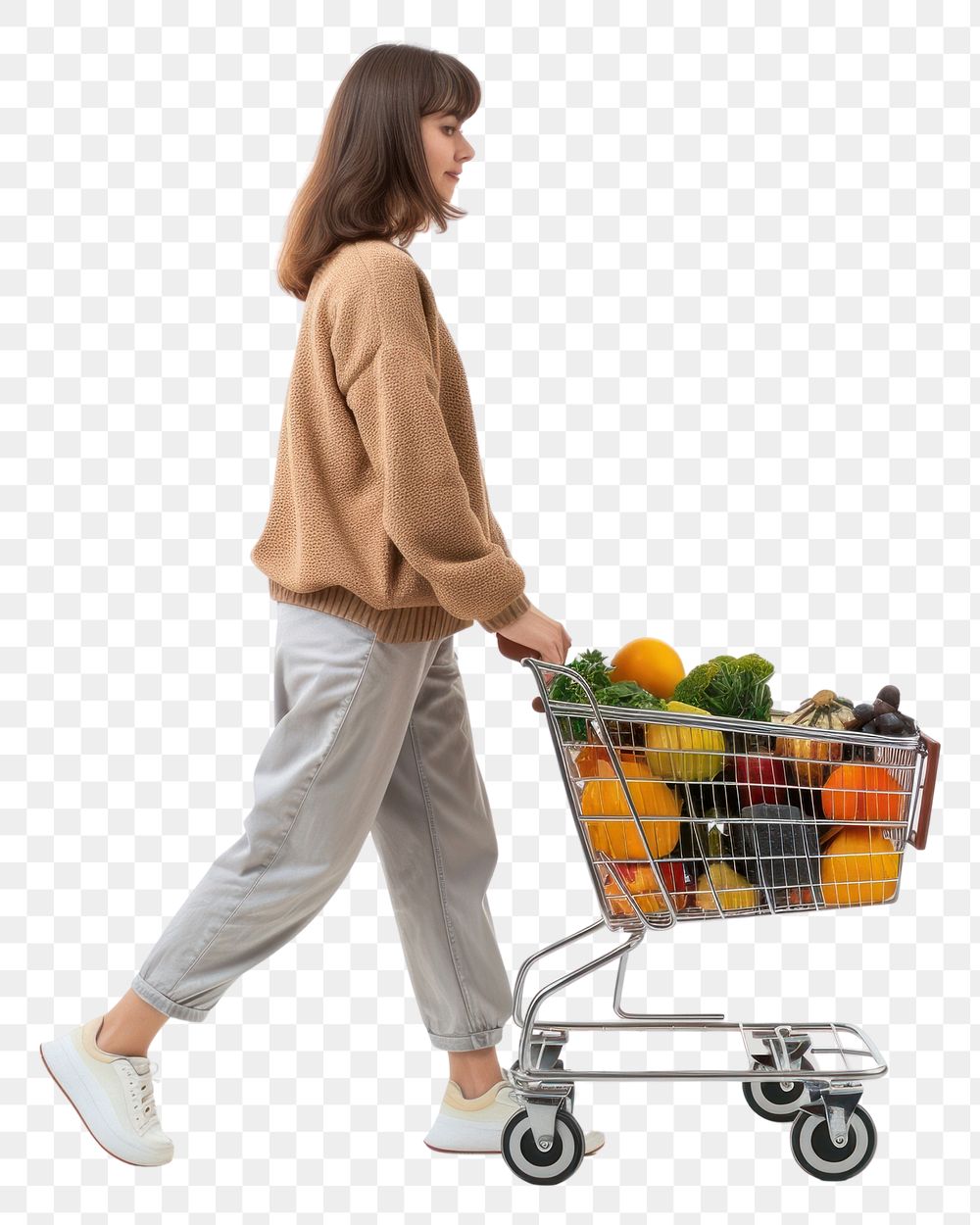 PNG Shopping adult supermarket greengrocer.