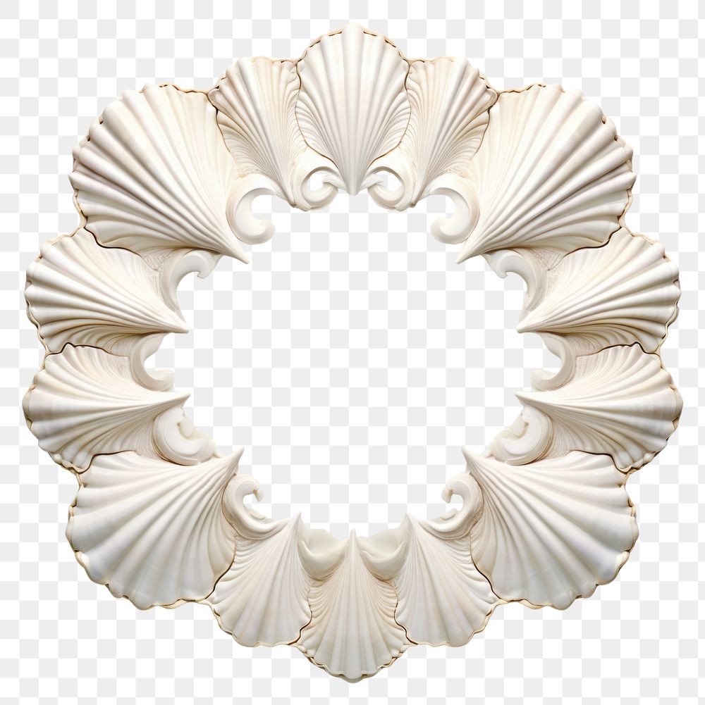 PNG Invertebrate dishware seashell pattern.