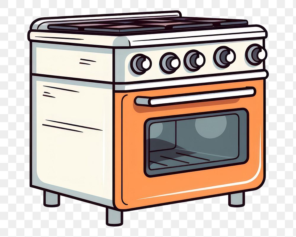 PNG Color cooker appliance stove oven.