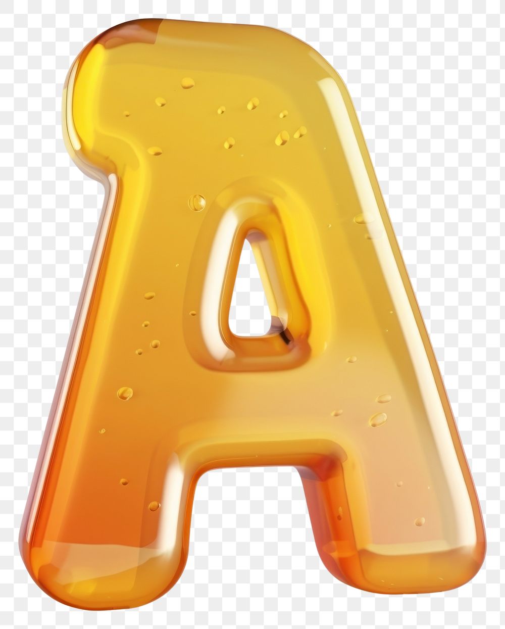 Letter A yellow number symbol.