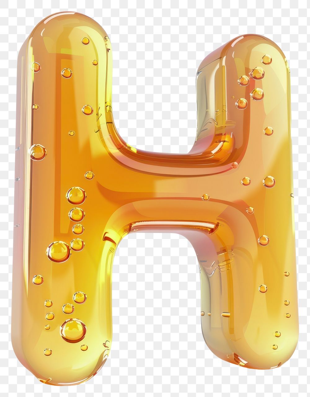 Letter H yellow number symbol.
