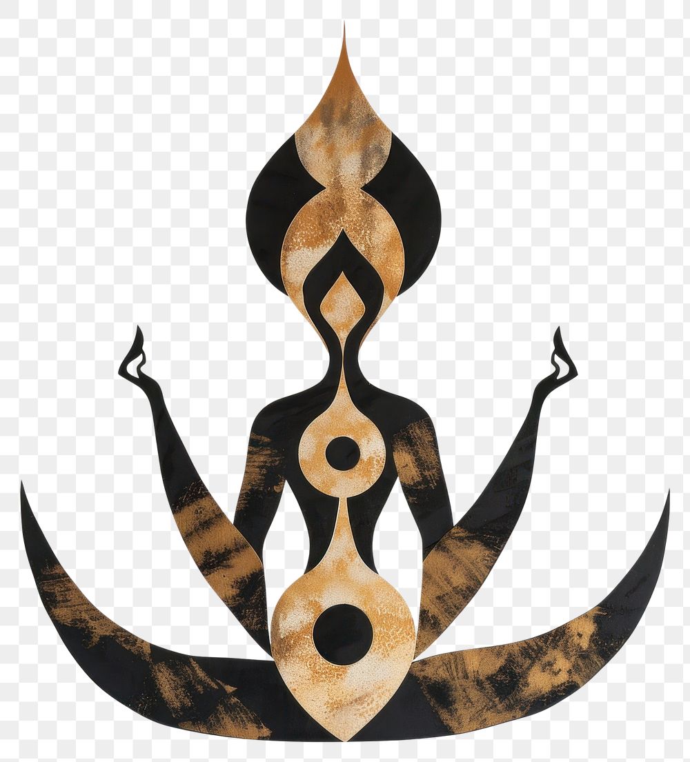 PNG  Meditation symbol art calligraphy.