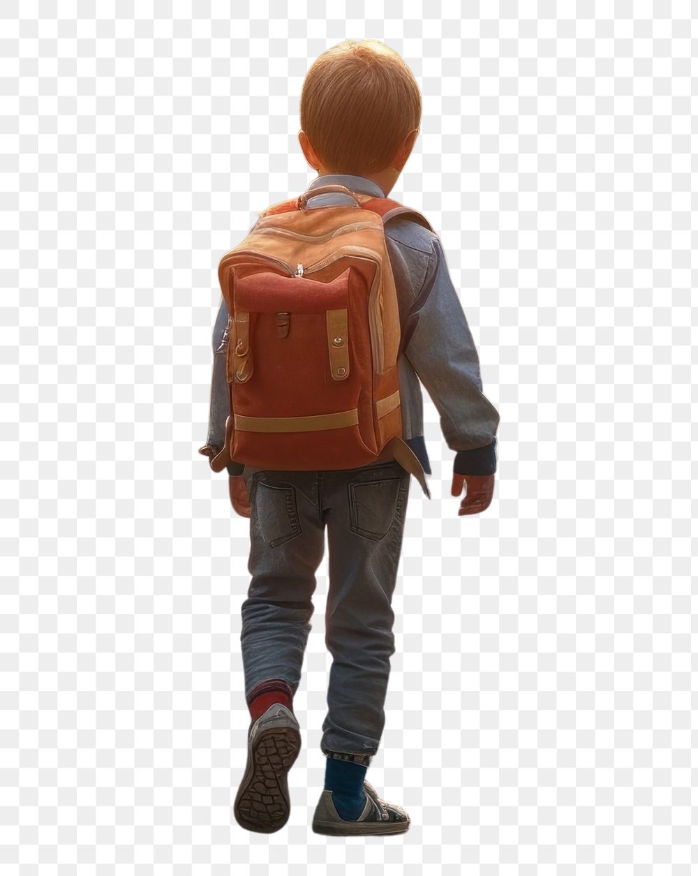 PNG Back to school outdoors walking child.