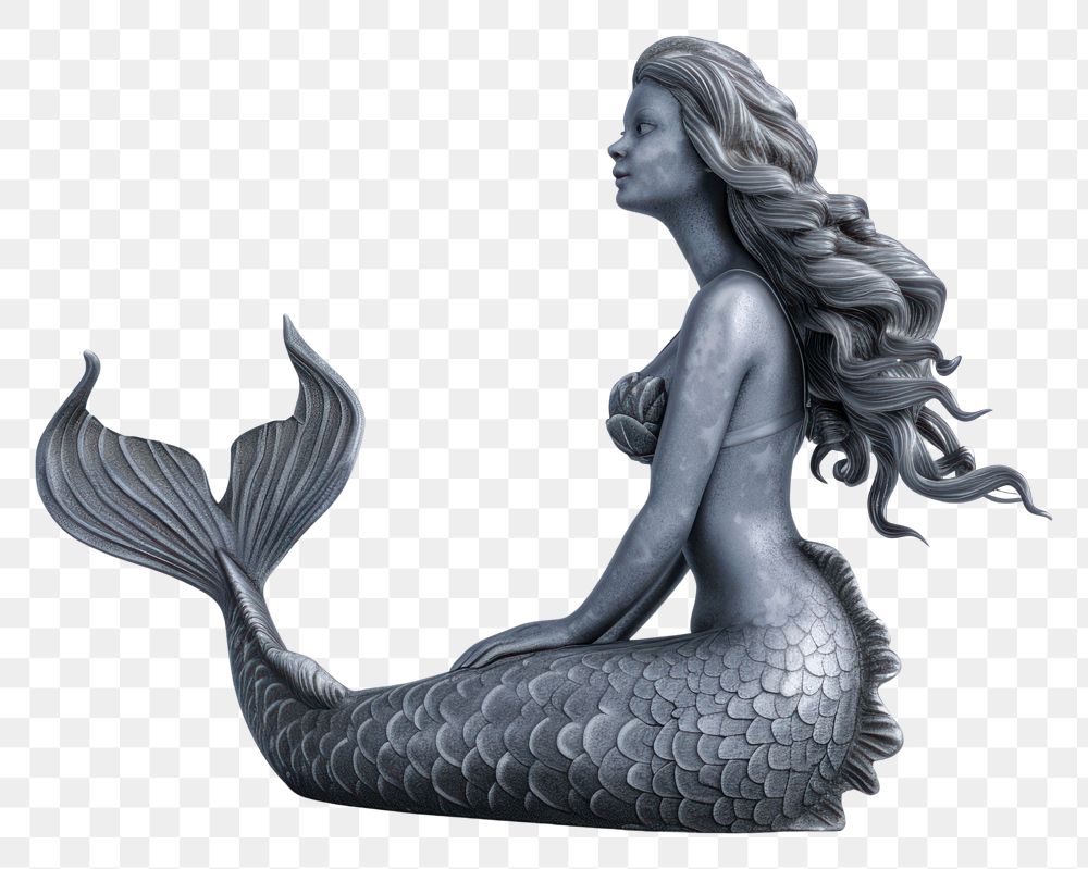 PNG Mermaid sculpture statue representation