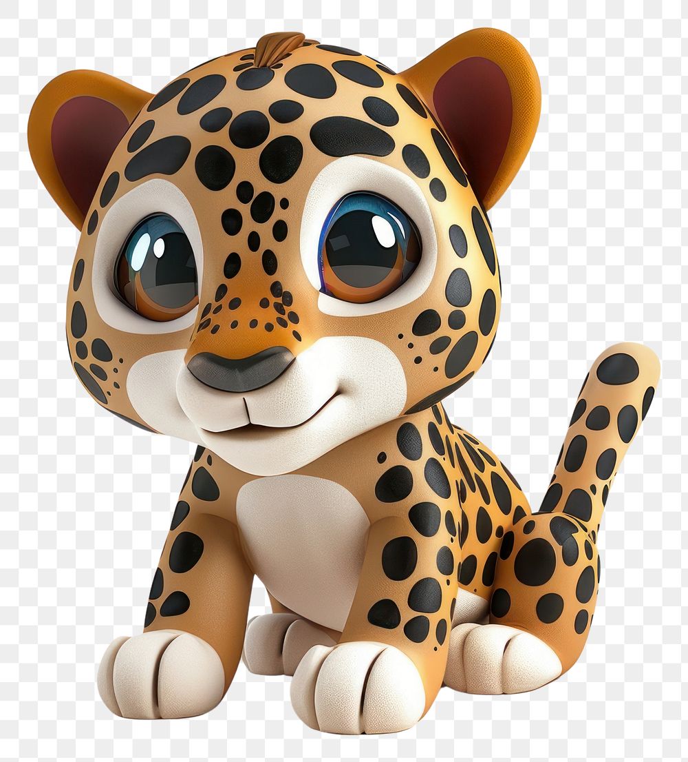 PNG  Jaguar animal figurine cartoon mammal.
