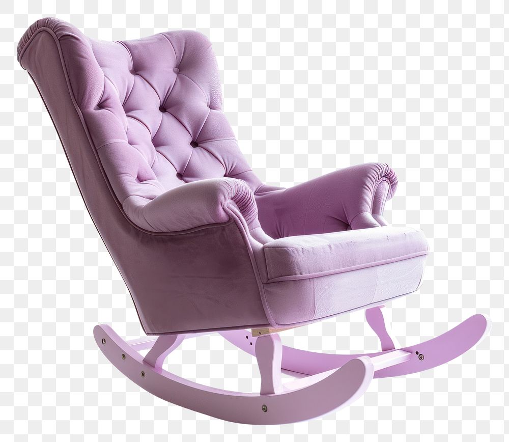 PNG Rocking Chair chair furniture lavender.