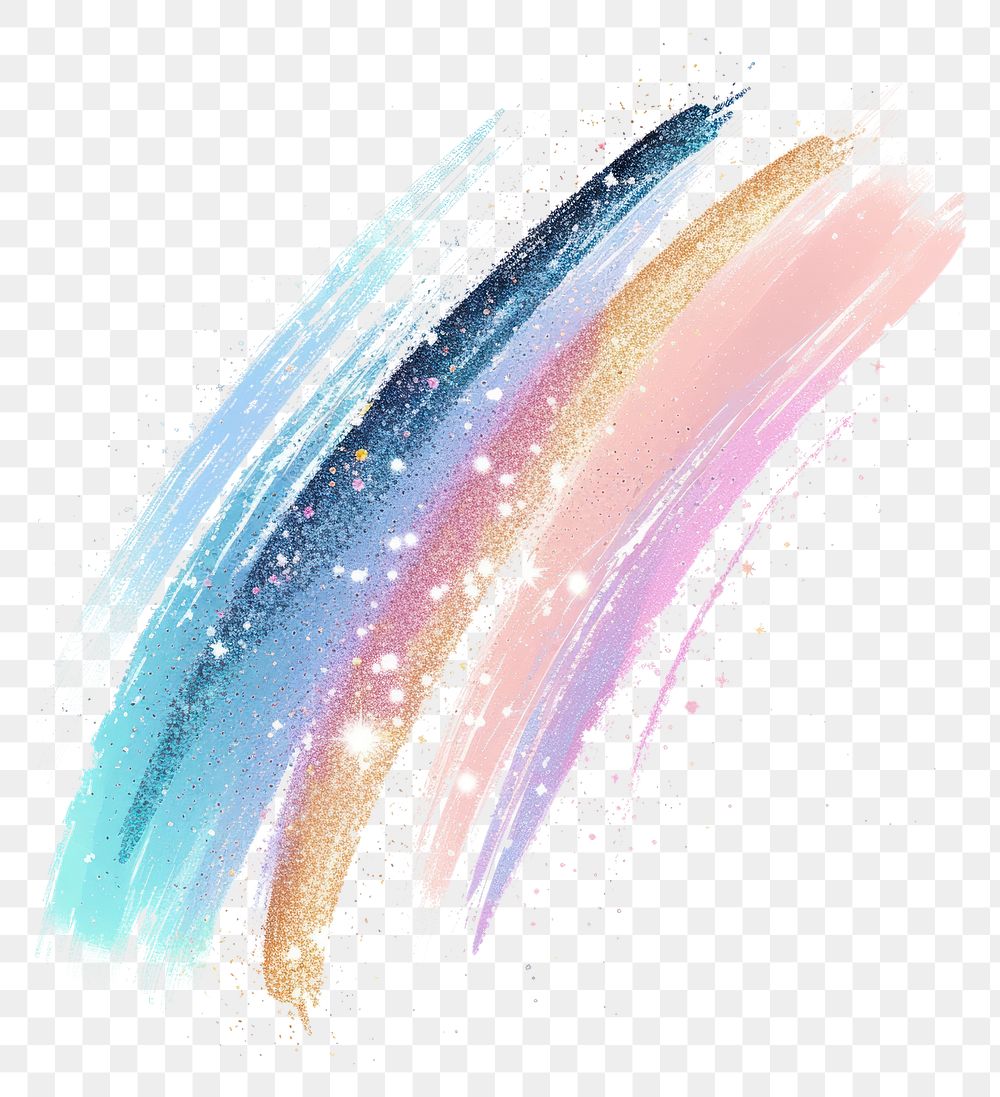PNG Cute glitter brush stroke backgrounds paint white background