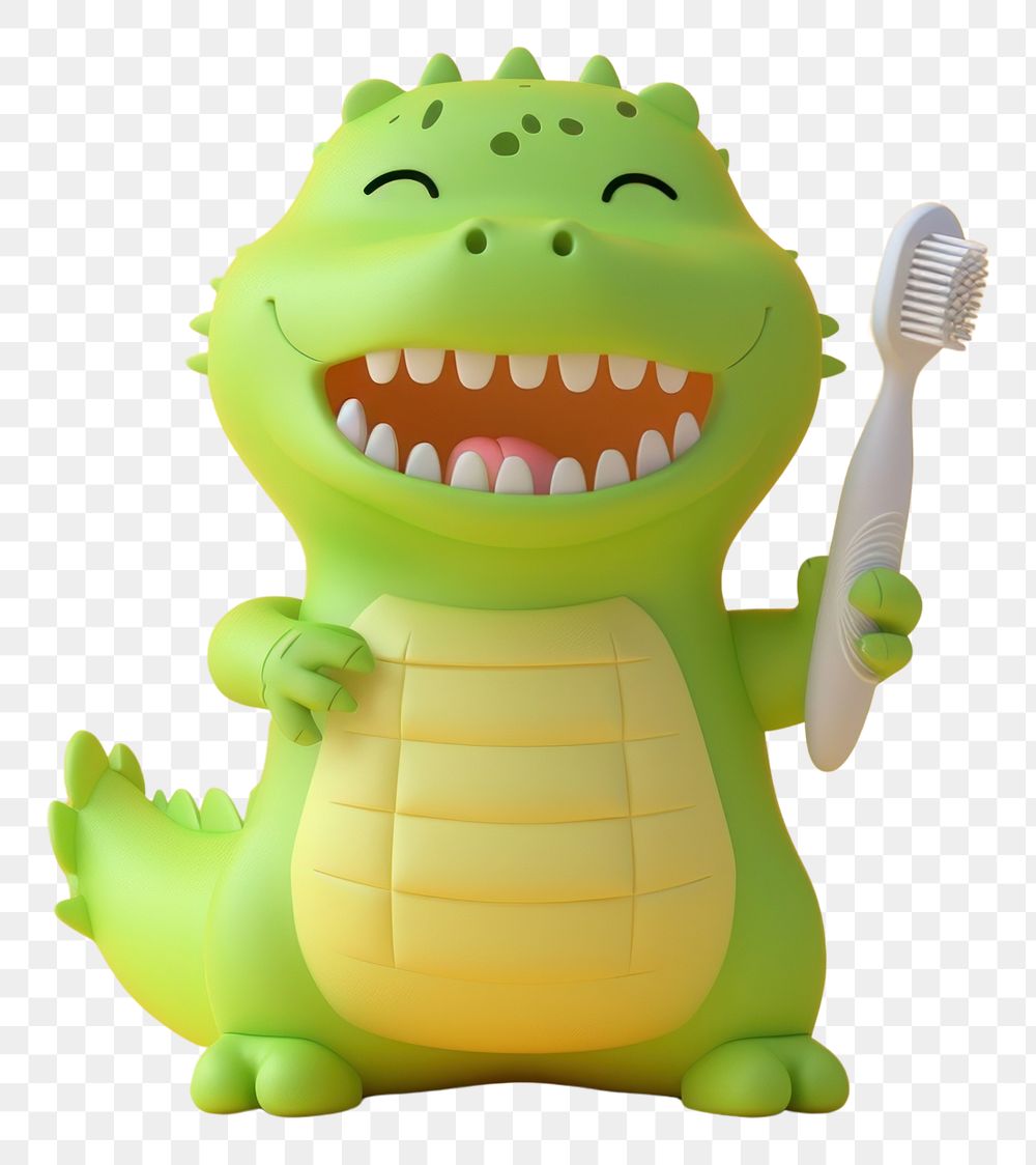 PNG  Crocodile holding a tooth brush animal representation creativity.