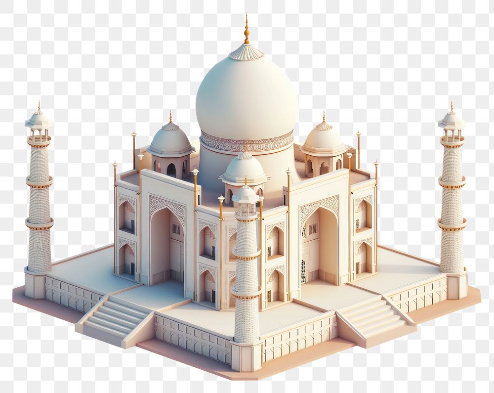 PNG Taj mahal architecture building dome.