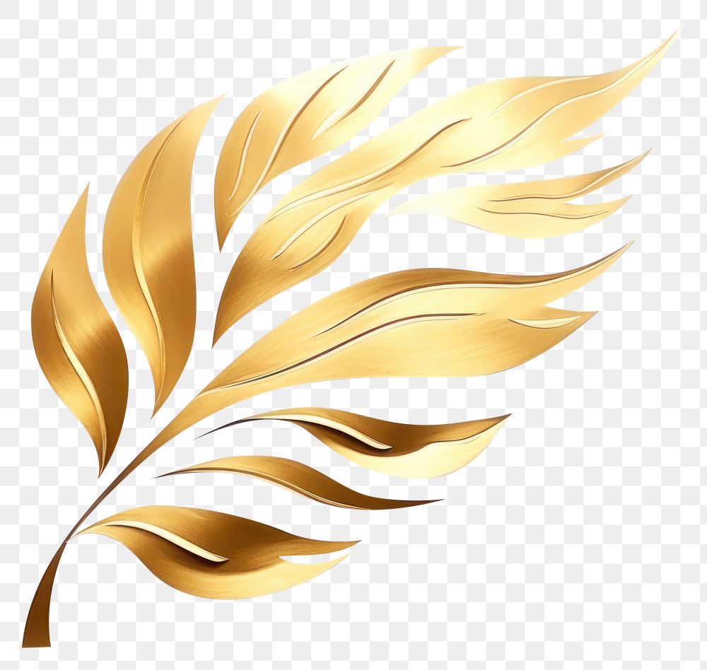 PNG Pattern gold leaf lightweight.