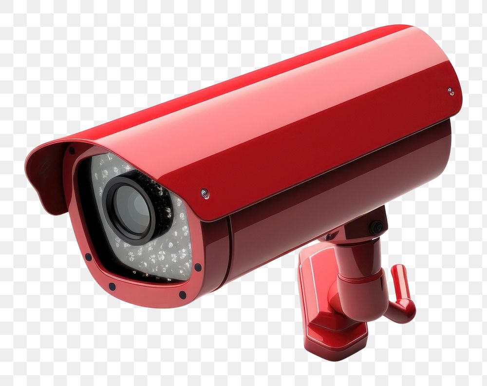 PNG Photo of a colorful CCTV camera surveillance electronics.