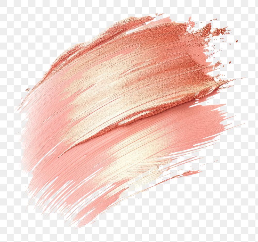 PNG Rose gold brush stroke backgrounds cosmetics paint.