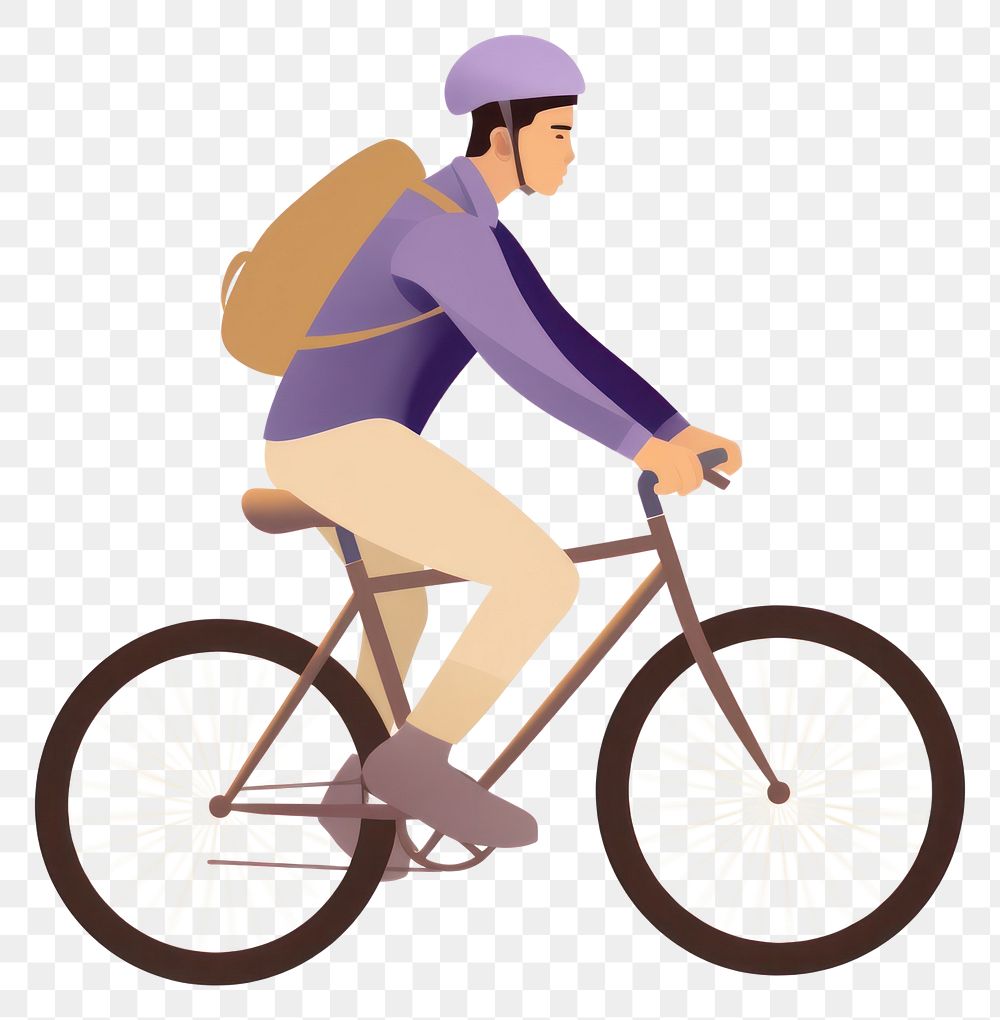 PNG  Teenager boy cycling illustration bicycle vehicle cartoon.